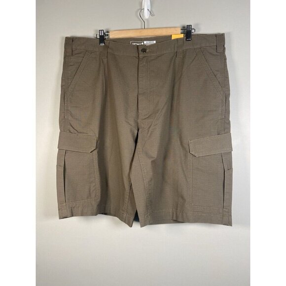 Carhartt Work Shorts Men's 42 Force Relaxed Fit Ripstop Cargo Olive Green NWT - Picture 1 of 10